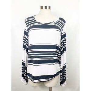 ⭐️Chaser Grey/White Striped Long Sleeve Shirt